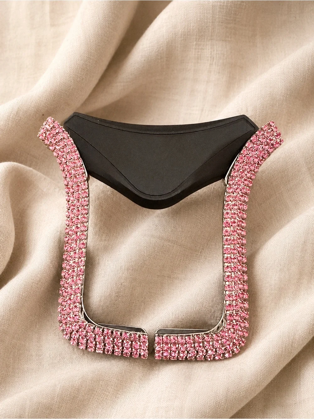Pink Rhinestone Car Air Vent Phone Mount Adjustable 4–6.1 Inch